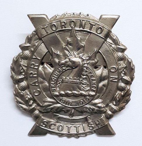 WW2 Canadian Army Canadian Army Toronto Scottish Regiment CEF Cap Badge