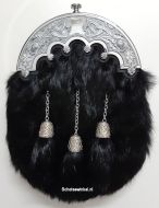 Mink Dress Sporran D2, Three tassel